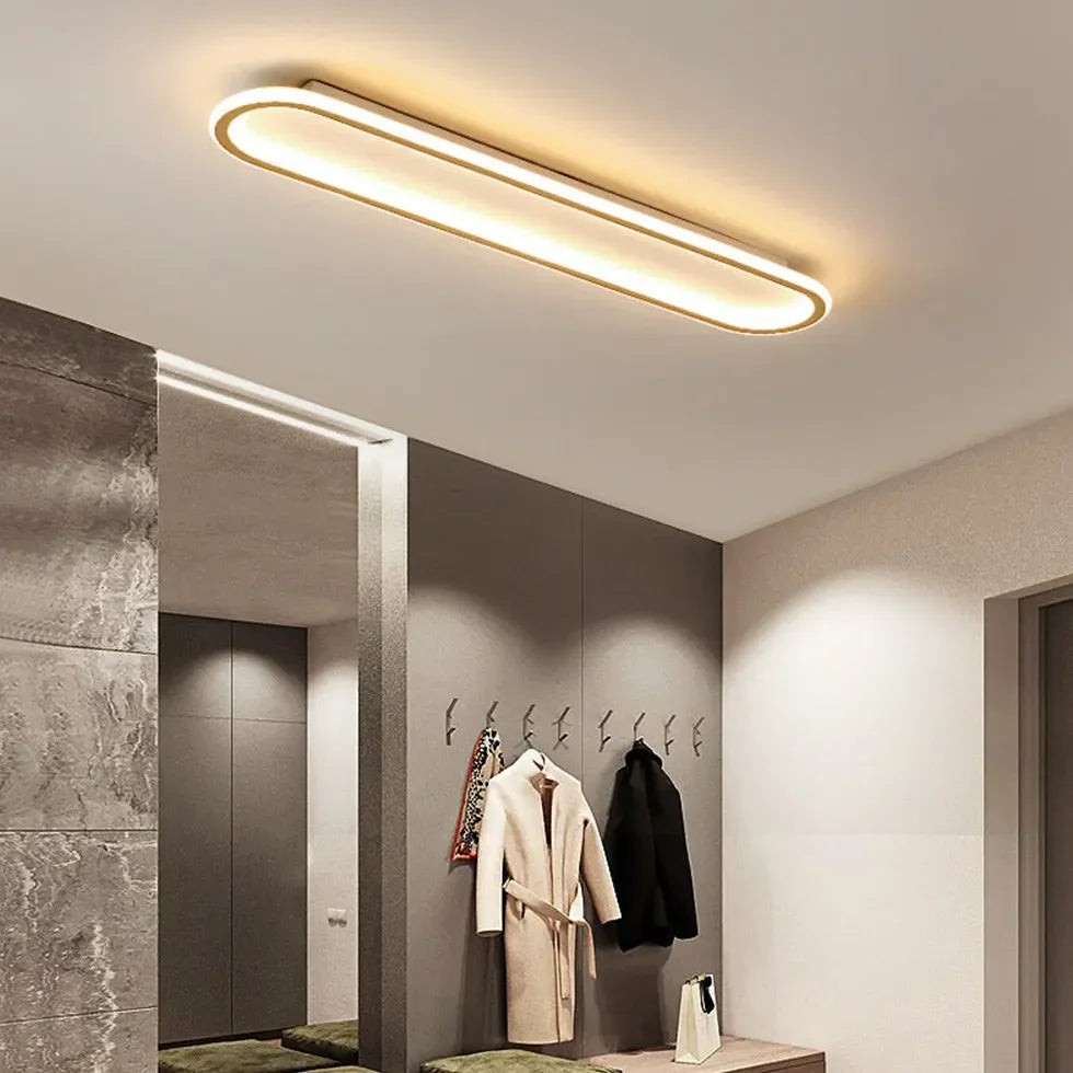 Plafoniera Lunga a Led Dimmerabili Stile Minimal per Corridoio