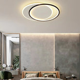 Plafoniera a Soffitto Moderna LED Doppio Anello