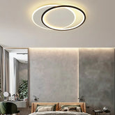 Plafoniera a Soffitto Moderna LED Doppio Anello