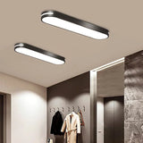 Lampadario Soffitto a LED di Forma Ovale Nera