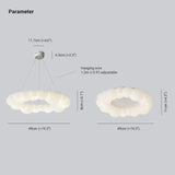 Lampadario a Forma di Nuvola LED Bianco