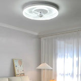 Ventilatore da Soffitto con Luce Bianco Rotondo