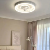 Ventilatore da Soffitto con Luce Bianco Rotondo