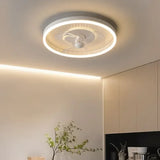 Ventilatore da Soffitto con Luce Bianco Rotondo