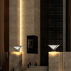 Luci Da Esterno Paletti Solari Moderni In Metallo Nero