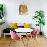 Vintage Lampadario Soggiorno in Stile Tessuto