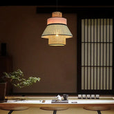 Lampadario LED Geometrico per Sala da Pranzo Stile Cinese