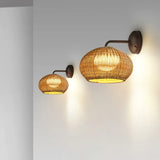 Applique da Parete Led da Esterno Rattan Impermeabile