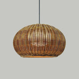 Lampadari Esterno Rustici Sfera in Rattan