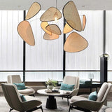 Lampadari Rattan in Stile Naturale Con Altezza Regolabile Per Sala Pranzo