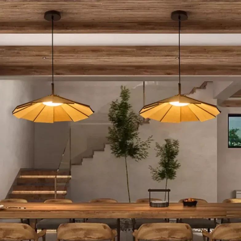 Lampadario a Fiori Cinesi in Legno LED