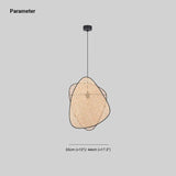 Lampadari in Rattan Giapponesi a Doppio Arco