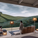 Lanterne da Esterno Solare in Rattan Stile Nordico per Balcone