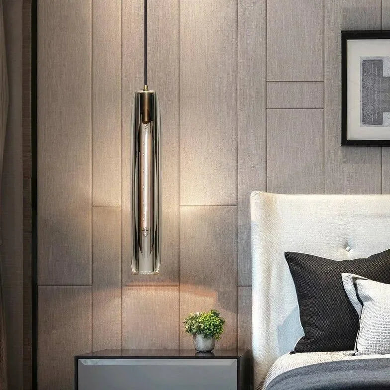 Lampadari in Ottone e Cristallo Design Moderno con Altezza Regolabile per Comodino