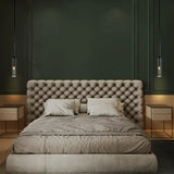 Lampadario Bottiglia Vetro Altezza Regolabile per Comodino