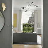 Lampadari per Soffitto Sala da Pranzo Multibraccio Nero