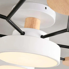 Plafoniera da soffitto dal design nordico a LED dimmerabile per soggiorno