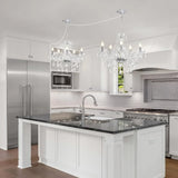 Lussuoso Lampadario di Cristallo a Più Livelli