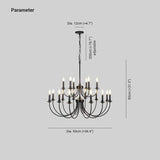 Lampadario Sala Moderno Led con Design Candelabro