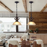 Lampadario a Soffitto Rustici a Forma di Corna