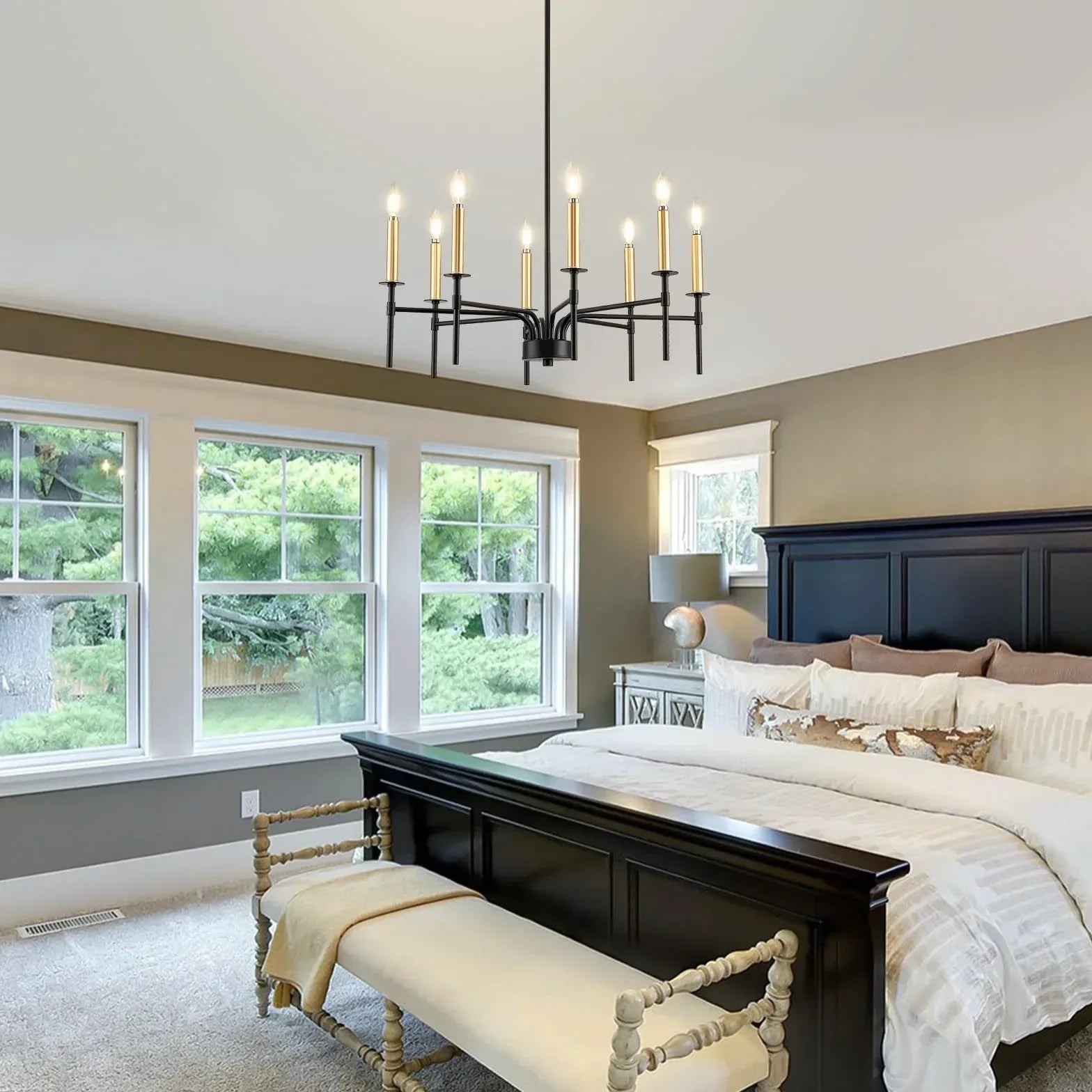 Lampadario Country Chic Led per Candelabro Ramificato