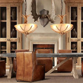 Lampadario a Sospensione Rustiche con Rami di Cervo