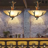 Lampadario a Sospensione Rustiche con Rami di Cervo
