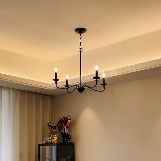 Lampadari Country Stile Soggiorno Vintage Nero