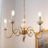 Candeliere Retrò Lampadari in Ceramica Decorata