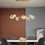 Lampadario Moderno con Sfere di Vetro Elegante