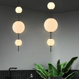 Lampada a Sospensione Sfere Moderna Verticale Multipla