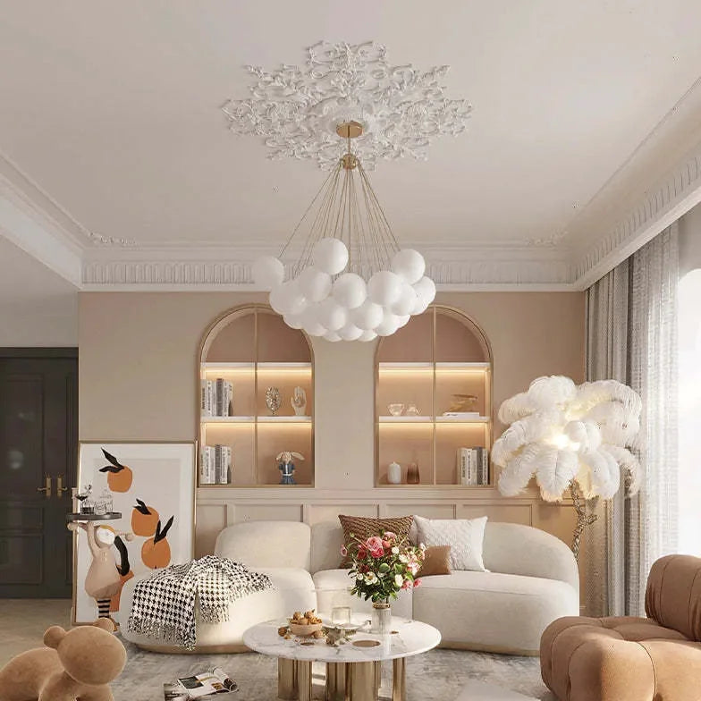 Lampadario a Palloncino in Vetro per Soggiorno