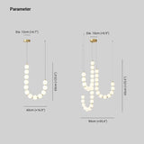 Lampadario LED a Sospensione Forma U Moderna