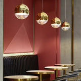 Lampadario Sospensione Moderno Led Vetro Sferico