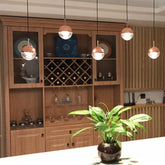 Lampadario Sospensione Moderno Led Vetro Sferico