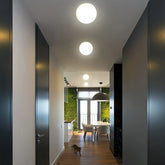 Lampadari Moderni in Vetro Bianco per Corridoio