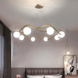 Lampadari Classici Moderni Dorati Ondulati Circolari