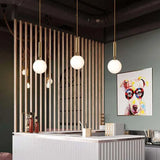 Lampadari Moderni a LED Forma Sfera in Vetro