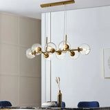 Lampadari a Sfera Moderni in Vetro Trasparente