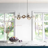 Lampadari a Sfera Moderni in Vetro Trasparente