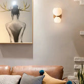 Applique Doppia Luce Sferica LED Stile Vintage