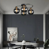 Plafoniera Vetro LED Design Moderno per Soffitto