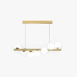 Lampadario a Sospensione Lineare Sfere di Vetro