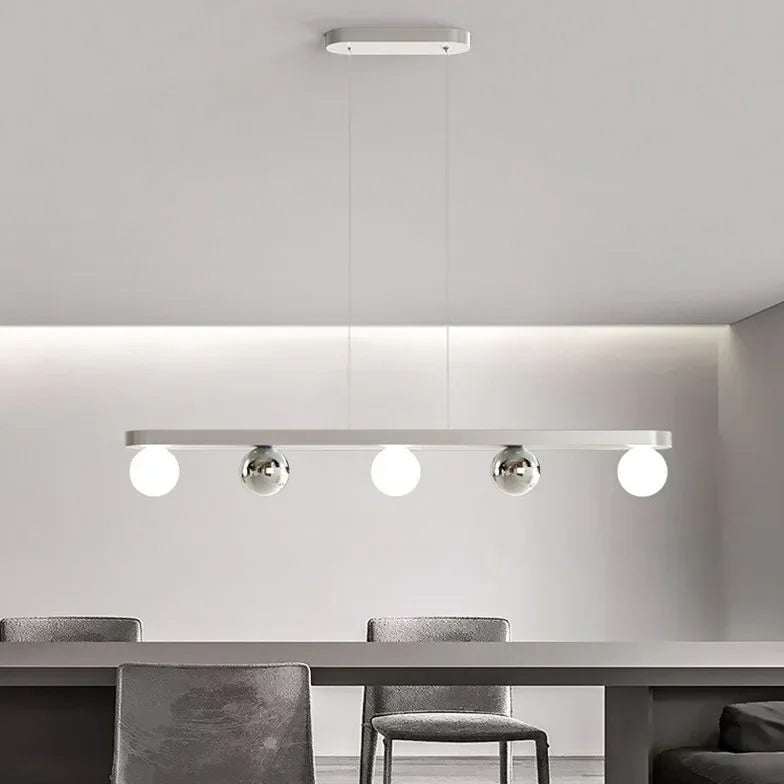 Lampadario Argento Moderno per Cucina LED