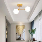Plafoniera Sfera LED in Vetro Design Moderno per Corridoio