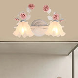 Applique LED Floreale Blu per Bagno