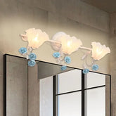 Applique LED Floreale Blu per Bagno