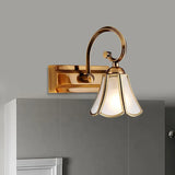 Lampade da Specchio Dorate Floreali per Bagno