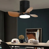 Ventilatori da Soffitto 3 Pale con Luce in Legno