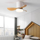 Ventilatore da Soffitto Bianco con Luce in Acrilico